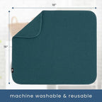 S&T INC. Dish Drying Mat, 16” x 18”, Absorbent Microfiber Kitchen Counter Mat - Image 6