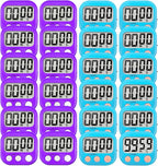 24 Pack Digital Kitchen Timer Small Classroom Timers by VOULOIR