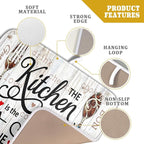 Giwawa 16"x18" Dish Drying Mat The Kitchen is The Heart of The Home- Knife Fork - Image 4