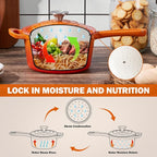 Homikit Small Cast Iron Pot, 1 QT Enameled Cast Iron Sauce Pan - Image 5