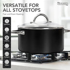 MICHELANGELO Stock Pot with Lid, Nonstick Cooking Pot, 6 Quart Soup Pot with Lid - Image 2