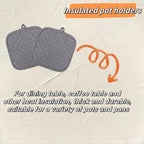 Oven Mitts and Pan Racks 4-Piece Set, Extended Kitchen Oven Mitts and Pan Racks - Image 4