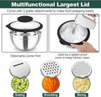 TeamFar Mixing Bowls, Stainless Steel Salad Serving Bowl - Image 4