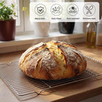 Lounsweer 2 Pack Cooling Racks, 10L x 18W x 1H Stainless Steel Wire Rack - Image 4