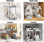 2 Pack Pull-Out Storage Organizers, Under Sink Organizer and Storage - Image 6