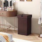Function Home Trash Can Cabinet, 13 Gallon Kitchen Garbage Can, Wood Recycling - Image 9