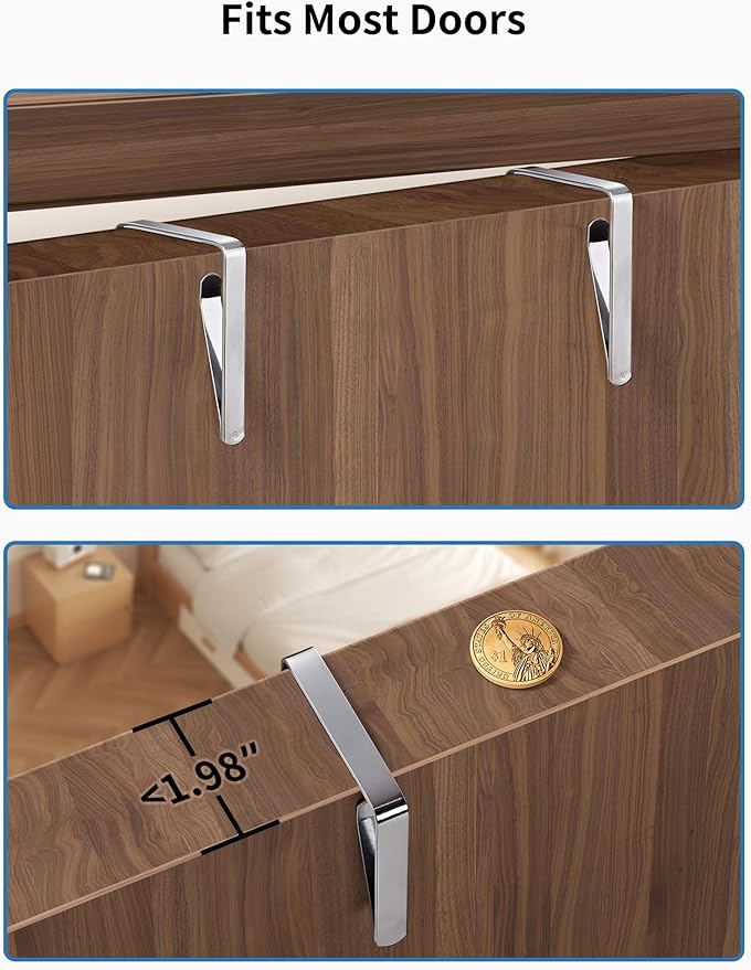 JARLINK Over the Door Organizer Storage, 5 Shelf Hanging Organizer - Image 9