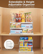 EVERIE Extendable 3-Tier Kitchen Cabinet & Pantry Organizer - Image 3