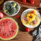 300PCS Plastic Elastic Bowl Covers Reusable, Food Storage Covers - Image 5