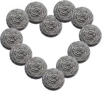 12Pcs Steel Wool Scrubber by Docduet