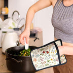 Beige Floral Botanical Pot Holders - Image 7