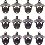 12 PCS Beer Bottle Opener Wall Mount, Post Mount Bottle Cap Openers Bulk by Wallmountedbottleopener