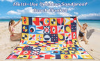 HIHOHO Beach Blanket Waterproof Sandproof Extra Large Beach Mat 79" X - Image 6