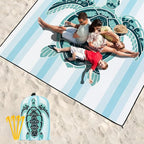 HIHOHO Beach Blanket Waterproof Sandproof Extra Large Beach Mat 79" X - Image 6