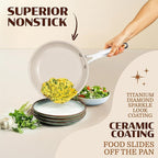 Granitestone Ceraluxe 20 Pc Ceramic Cookware Set Nonstick, Complete Pots and - Image 5