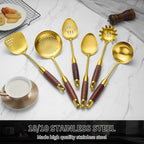 Izurok 18/10 Stainless Steel Kitchen Utensils Set, 6 Piece Cooking Utensils - Image 6