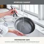 GreenPan Hybrid 9.5” & 11” Nonstick Stainless Steel Frying Pan Set, APEX - Image 9