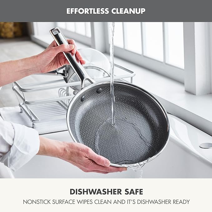 GreenPan Hybrid 9.5” & 11” Nonstick Stainless Steel Frying Pan Set, APEX - Image 9