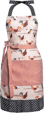 Lovely Flower Pattern Retro Aprons by AlexVirtue