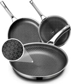 OATOFP Non Stick Frying Pans Set, Hybrid Skillet Set Nonstick, Pans by UltimateCookwareDestination