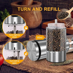 EIHO Electric Salt and Pepper Grinder Set USB Rechargeable, Upgraded External - Image 5