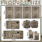Fourluoo 10 Pcs Farmhouse Kitchen Decor and Accessories Set 4 Kitchen Towels 2 - Image 3