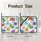 Butterfly Color Pot Holder Set of 2, Heat Resistant Potholders Oven Hot Pads - Image 2