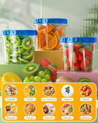 BiuLeon 12 Pack-24 oz Freezer Storage Containers, Plastic Food Storage - Image 7