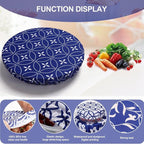 10Pcs Reusable Bowl Covers In 5 Size, Stretch Cloth Fabric Dish Cover Kitchen - Image 3