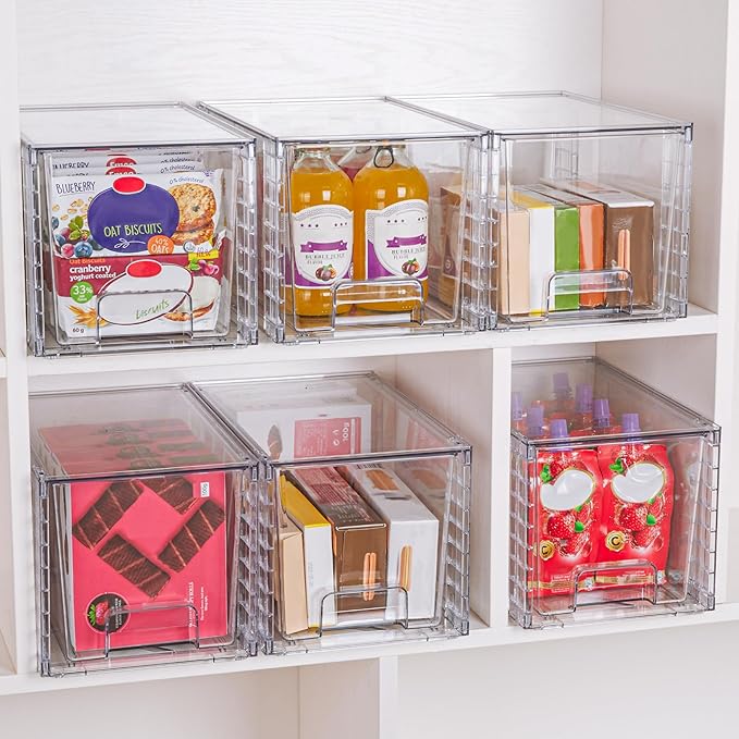 Vtopmart 8 Pack Large Stackable Storage Drawers, Easily Assemble - Image 7