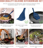 Kitchen Utensils Set-12 Pieces Silicone Cooking Utensils Set 392°F Heat - Image 3
