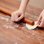 Wood Rolling Pins for Baking- Fulimax 16" Classic Wooden Rolling Pin for Dough - Image 3