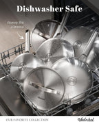 Stainless Steel Cookware Set, PFOA&PTFE Free, Dishwasher&Oven Safe, Kitchen - Image 5