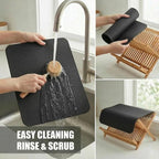 Customizable 24"L x 5.5"W Kitchen Sink Faucet Mat & 24"Lx16"W Dish Drying Mat - Image 8