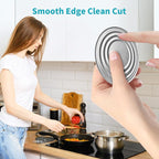 Ultrean Manual Can Opener Bottle Opener, Heavy Duty Stainless Steel Smooth Edge - Image 5