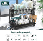 B-Land Dish Drying Rack: 2 Tier Dish Racks - Image 2