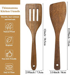 Wooden Spatula Nonstick Turner Acacia Wood, Ideal Cookware Utensils - Image 4