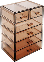 Sorbus Acrylic Makeup Organizer Set, 6-Drawer Vanity & Countertop Cosmetic - Image 8