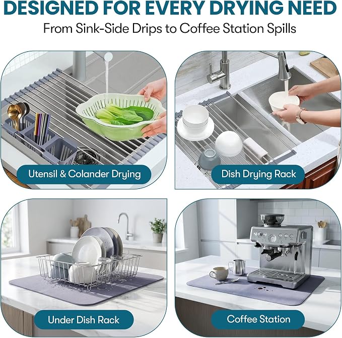 Havenity™ Expandable Roll Up Dish Drying Rack - Image 6