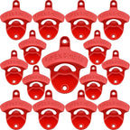 15 PCS Red Wall Mounted Beer Bottle Opener Rustproof, Bulk Soda Cap Opener by Wallmountedbottleopener