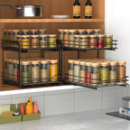 BOIVSHI 2-Tier Spice Rack, Pull Out Cabinet Organizer Spice Racks Height - Image 6
