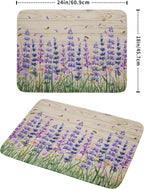 Lavender Floral Dish Drying Mat 18x24 inch Spring Summer Flower Decorative Fast - Image 2