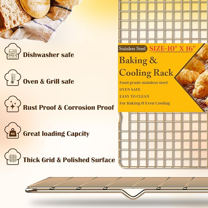 2PCS Cooling Racks for Cooking and Baking - Image 2