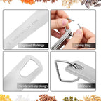 Measuring Cups and Spoons Set, 18/8 Stainless Steel Measuring Cups and Spoons - Image 7