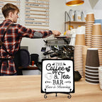Coffee Bar Sign, Love is Brewing Farmhouse Tabletop Decor, Coffee and Tea Lover - Image 6