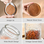 Adodeen 32oz Vintage Glass Jar - Image 2