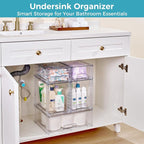 Vtopmart 6 Pack Clear Stackable Storage Drawers, Plastic Drawers - Image 7
