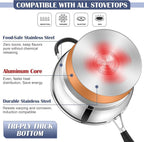 E-far 10-Piece Stainless Steel Cookware Set - Image 4