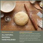 Muso Wood Sapele Wooden French Rolling Pin - Image 4