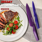 Astercook Knife Set, 6 Color Anti-Rust Coating Stainless Steel Chef Knife Sets - Image 5